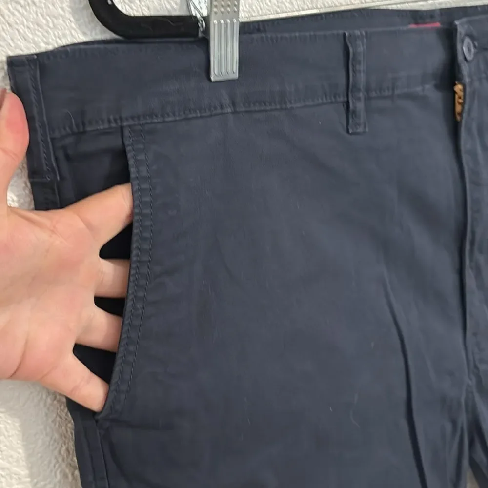 Levis chinos-navy blue flat front shorts- Size 42